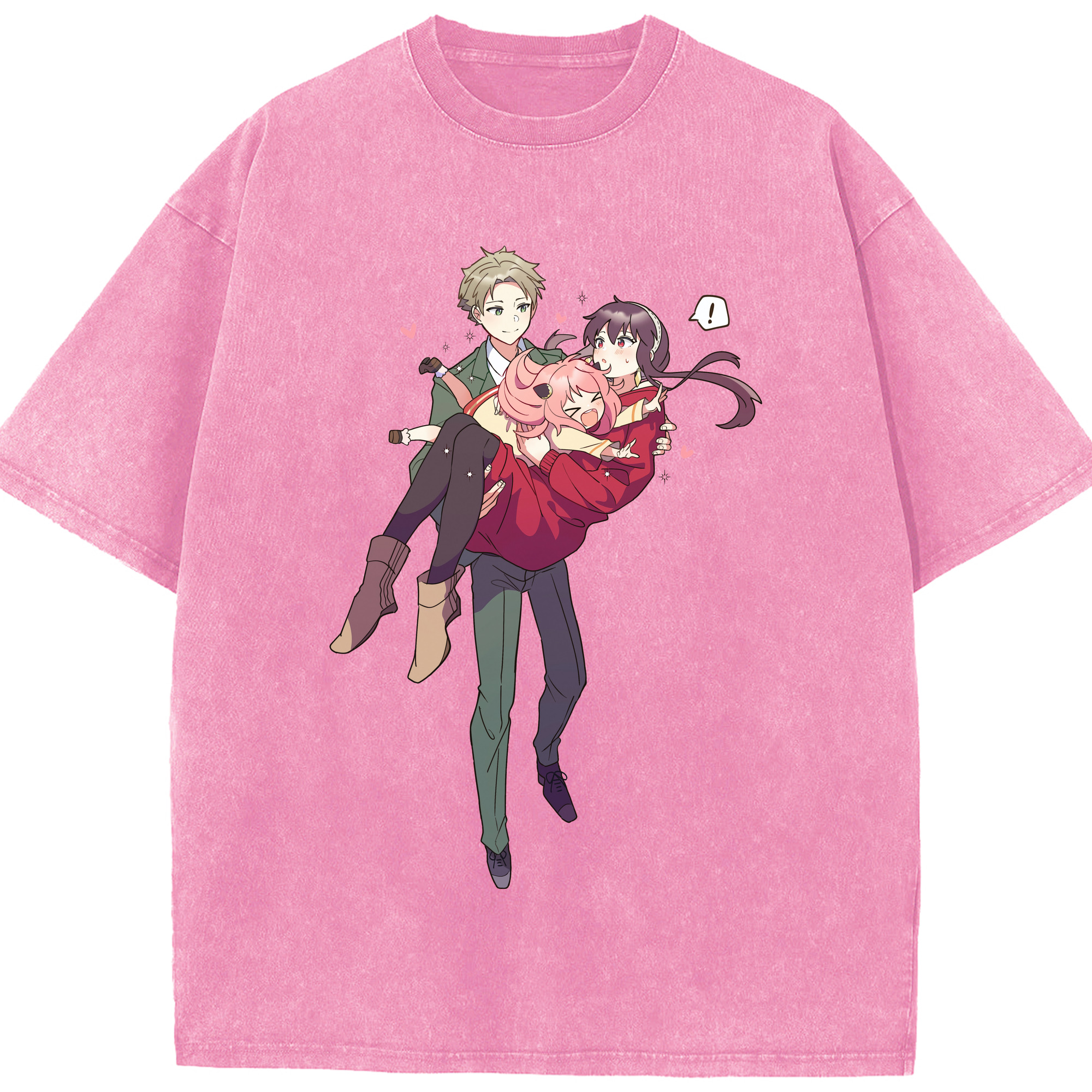 （画像用） SPY×FAMILY间谍家家酒 綿100% ヴィンテージ風 半袖Tシャツ（フロントプリント）